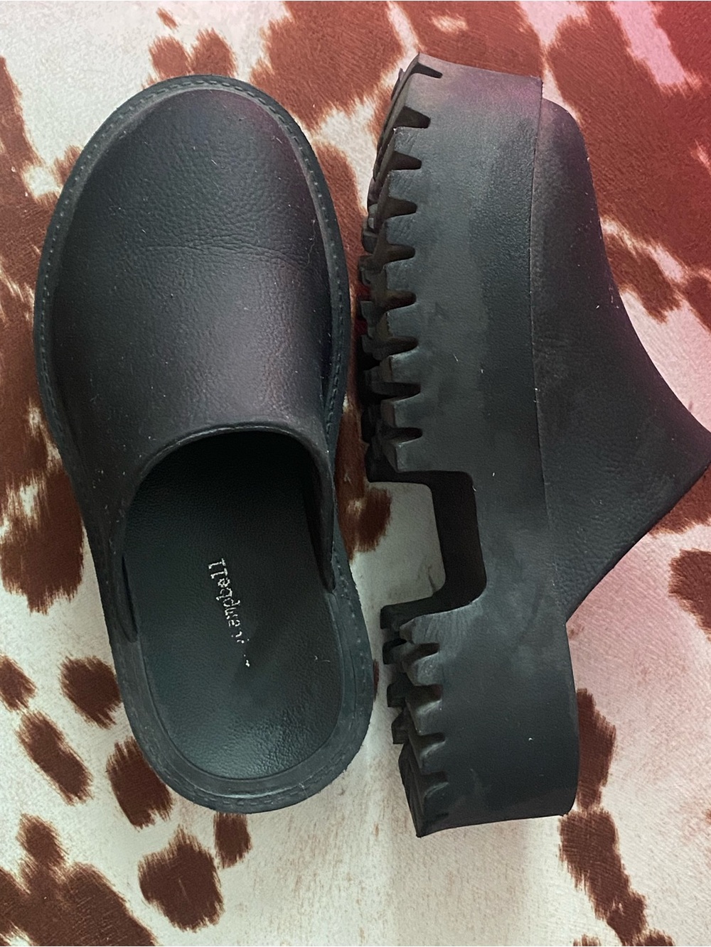 Jeffrey Campbell Black Chunky Platform Clogs - Picture 3 of 4